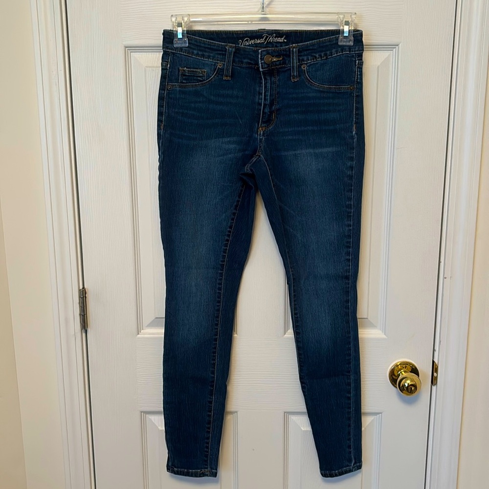 Universal Thread Mid Rise Dark Wash Denim Skinny Jeggings Women’s Sz. 4/27R
